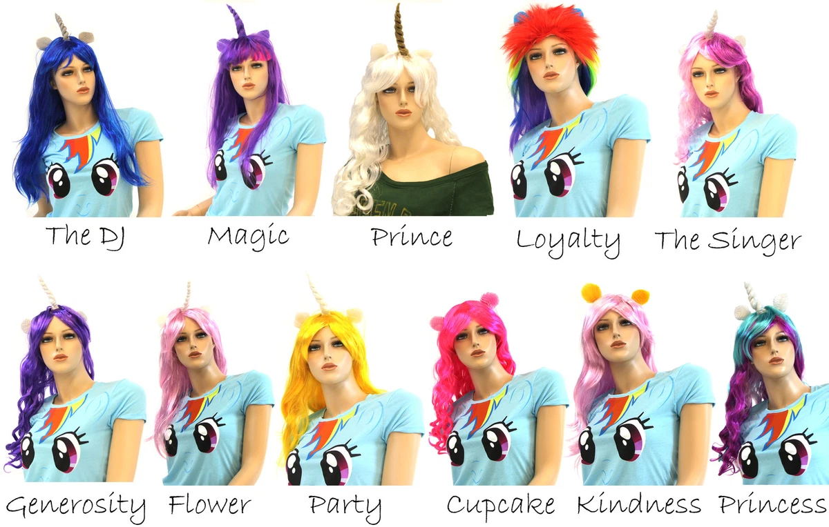 Unicorn Costume Wigs Hair Wavy for sale | eBay