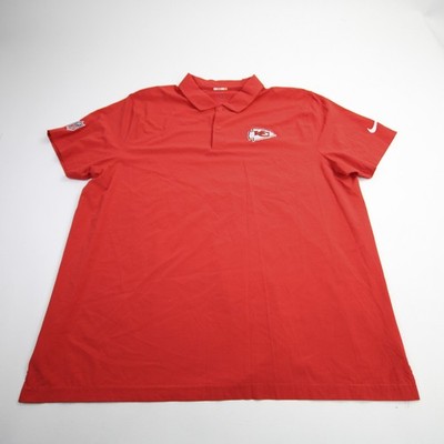 Kansas City Chiefs Nike NFL On Field Dri-Fit Polo Men's Red Used XXL