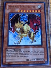 Yugioh! LP Mosaic Manticore - CSOC-EN094 - Rare - Unlimited Edition Lightly Play