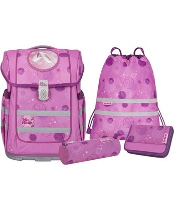 McNeill ERGO COMPACTO Schulranzen Set, 5tlg. PINKY