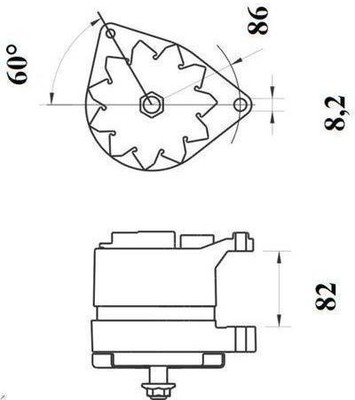 Alternator MAHLE MG 216 MG MONTEGO 2 1984-199