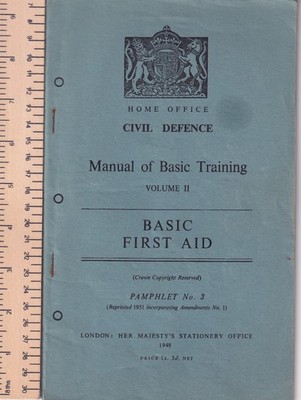 Zivilschutz Handbuch Basic Erste Hilfe - Reprint 1951