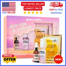 Luxury Skincare Gift Set – Gold Eye Masks + Hyaluronic Acid Serum Radiant Skin