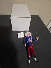 SOFFIERIA DE CARLINI ITALY GLASS CHRISTMAS ORNAMENT KING? OR SOLDIER WITH TAG