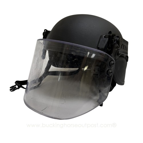 Busch PROtective AMP-1 E FC Ballistic Helmet – NIJ IIIA+ with Impact Visor(Pre-O