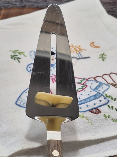 Serving Spatula for Pies Cakes Stainless Wood Handle Japan UNIQUE Vintage Design - Picture 8 of 8