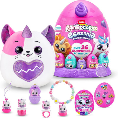 Eggzania Surprise Mania Series 1 (Kitten) by ZURU, Collectible Plush Stuffed Ani