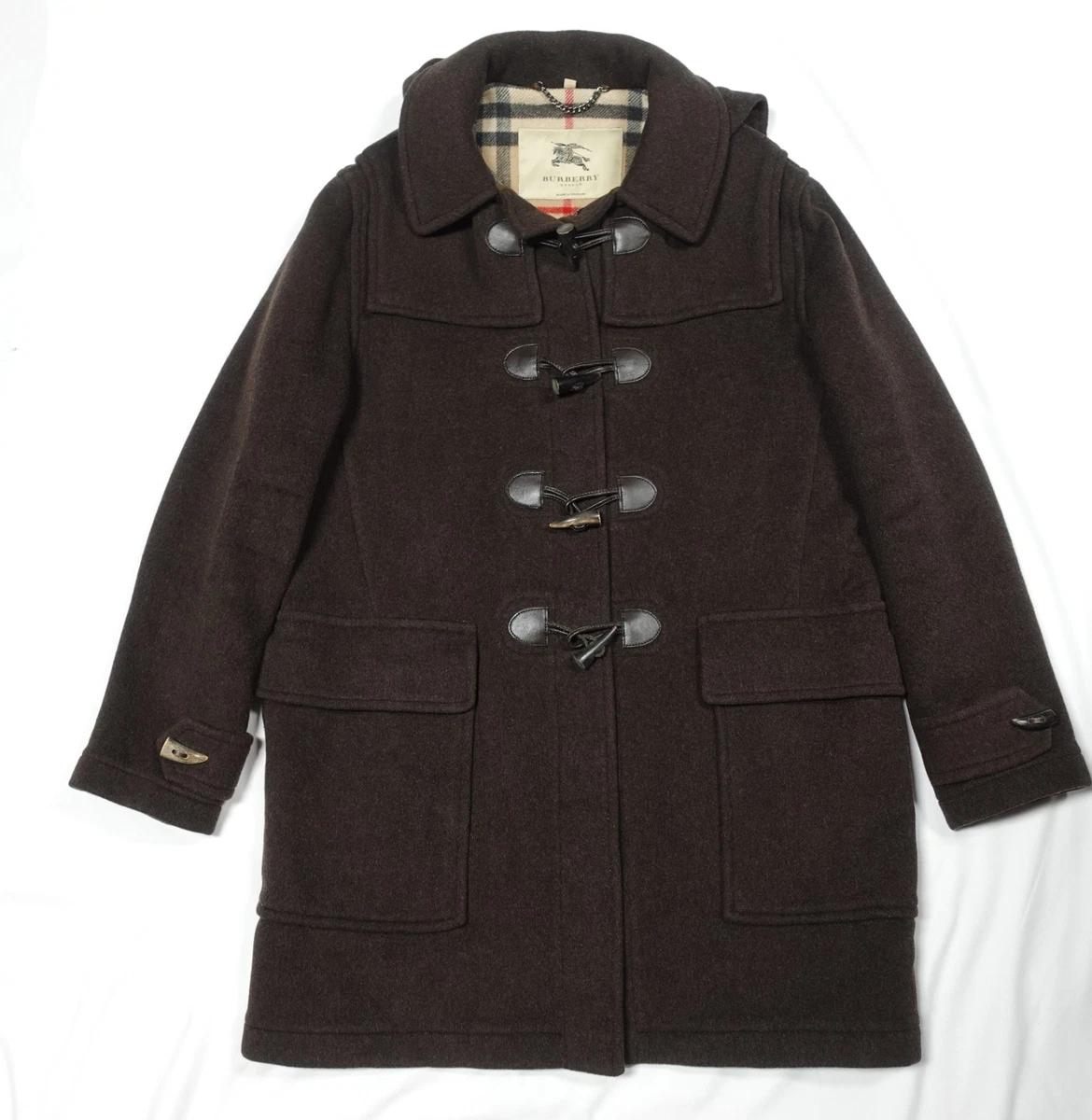 Burberry Wool Duffle Coat In Men's Coats & Jackets for sale - eBay
