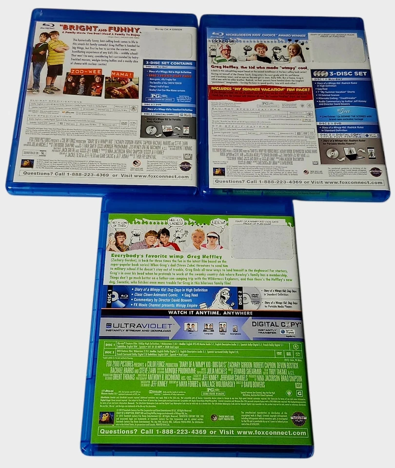 Diary of a Wimpy Kid 1, 2 & 3 [Blu-ray] - Image 4 of 4