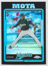 2005 Topps Chrome #336 Guillermo Mota BLACK REFRACTOR /225 Florida Marlins