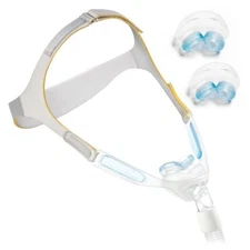 Replacement Philips Respironics Nuance Pro Gel Head Gear with Gel Cushions S/M/L