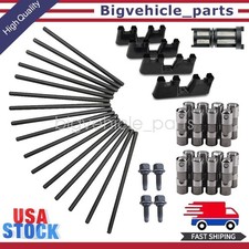 Ls7 Lifters Set Guide Trays 7.400 Pushrod Set For Chevy Gmc 4.8l 5.3l 5.7l 6.2l