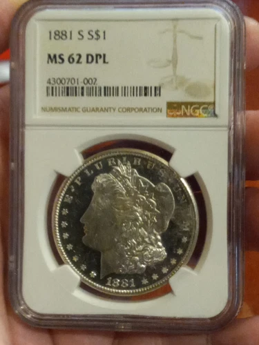 1881s Ngc Ms62 DPL