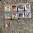 Nintendo GameBoy Game Lot of 9-  Yoshi, Radar Mission, Tetris , Side Pocket Work