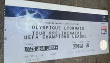 Ticket )) OL LYON V ANDERLECHT - C1 CHAMPIONS LEAGUE 2009/10 Préliminaire