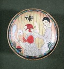 VINTAGE POWDER BOX  "Three Flowers" Face Powder - Richard Hudnut  ART DECO — photo 3