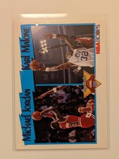 1991-92 Hoops #306 Michael Jordan / Karl Malone LL