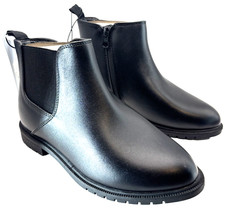 Cat  Jack Kids Tanner Chelsea Boots Black Zip Size 2 Youth Classic Comfort NWT
