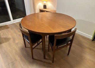 McIntosh & Co Vintage Mid Century Teak Dining Table with 4 Chairs