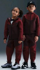 Nike Tech Fleece Set University Red Hoodie Jacket Jogger Pants 6 Washed UNWORN