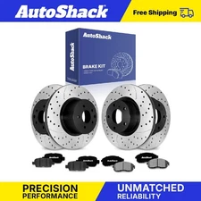 Front Rear Drilled Slotted Brake Rotors Ceramic Pads for INFINITI G35 3.5L