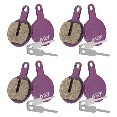 4er-Set Scheibenbremsbeläge 0.91'' x 1.34'' Fahrradbremsbeläge Mit Feder Lila