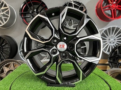 4x R18 5x112 Skoda VRS Xtreme Style Felgen Schwarz Poliert ET40, 8J