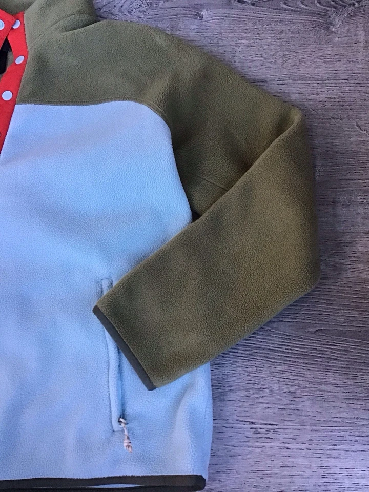 JERSEY POLAR HOGAR MUJER BURTON Polartec Estilo Vintage Talla L Oliva/Blanco Foto 3 de 4