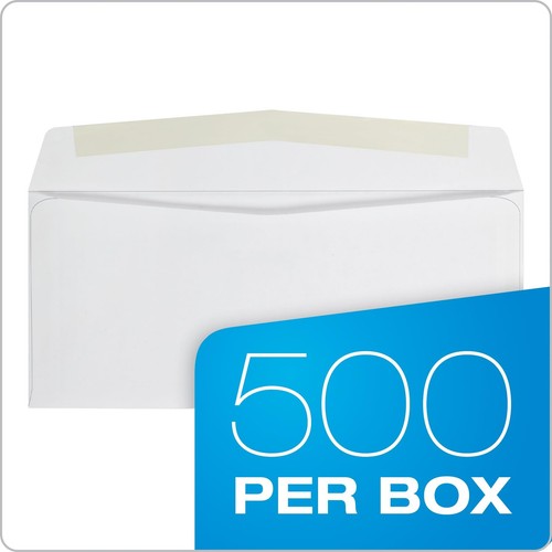 Letter Size White Business Envelopes 4-1/8x9-1/2 Inch Gummed Closure 500 Pack - Picture 4 of 7