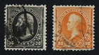 CKStamps: US Stamps Collection Scott#228 229 30c 90c Used #229 Small Thin
