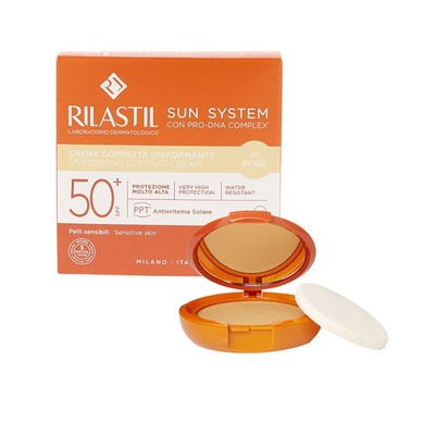 Rilastil Sun System Concealer Foundation Schutz LSF50+ Farbe Beige Verpackungen