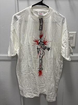 Vintage Anti-Established 1994 Shirt Mens Large Flaming Skull Oneita Power-T 00s