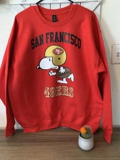 San Francisco 49ers Vintage Snoopy Sweatshirt Size: S-3XL