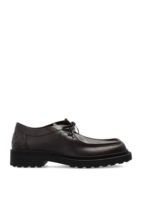 Bottega Veneta - Men - Leather shoes Ben - Brown 285990₽