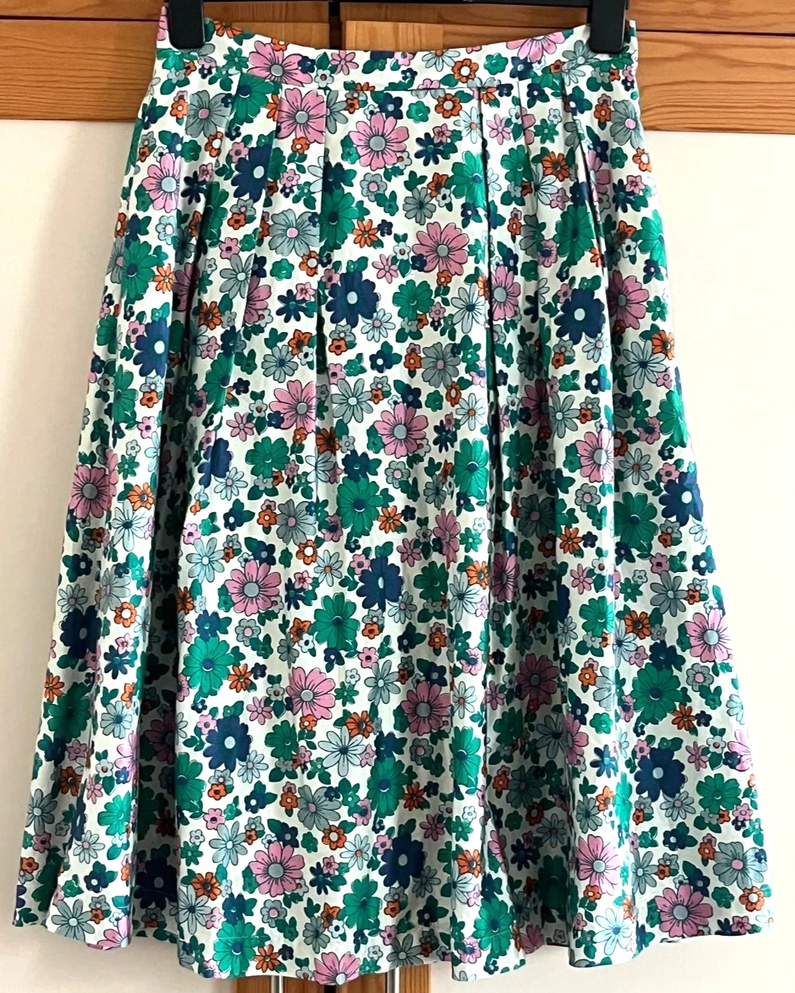 Cath Kidston Women's Multi Floral A-line Midi Skirt Size 10