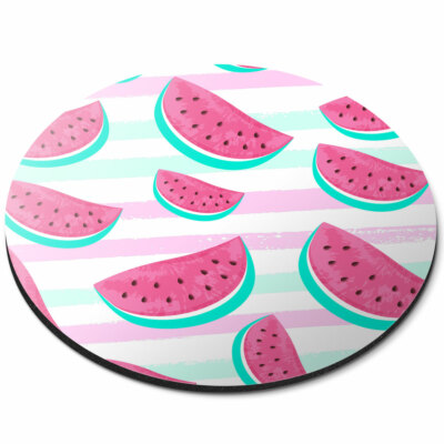 Mouse Pad Melon Watermelon Summer Gaming Mouse Mat Non-Slip Rubber Base Round Mousepad Mousemat for Laptop Computer PC Office Home　並行輸入品 : Smooffly Round Gaming Mouse Pad Custom Design