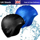 Silicone Swimming Cap With Ear Pockets Long Hair Large For Men Ladies Women Hat