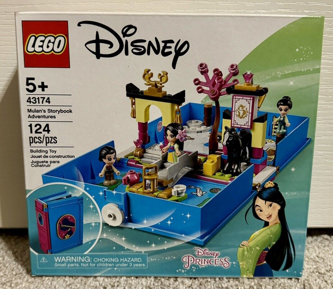 Lego 43174 Disney Princess Mulan’s Storybook Adventures New Sealed Box Retired