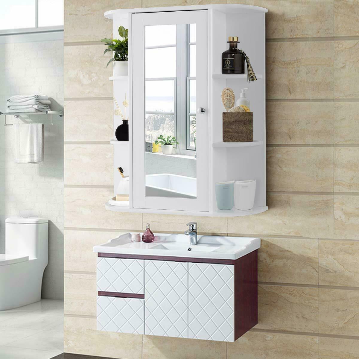 Giantex Bathroom Medicine Cabinet with Mirror, Wall Mounted