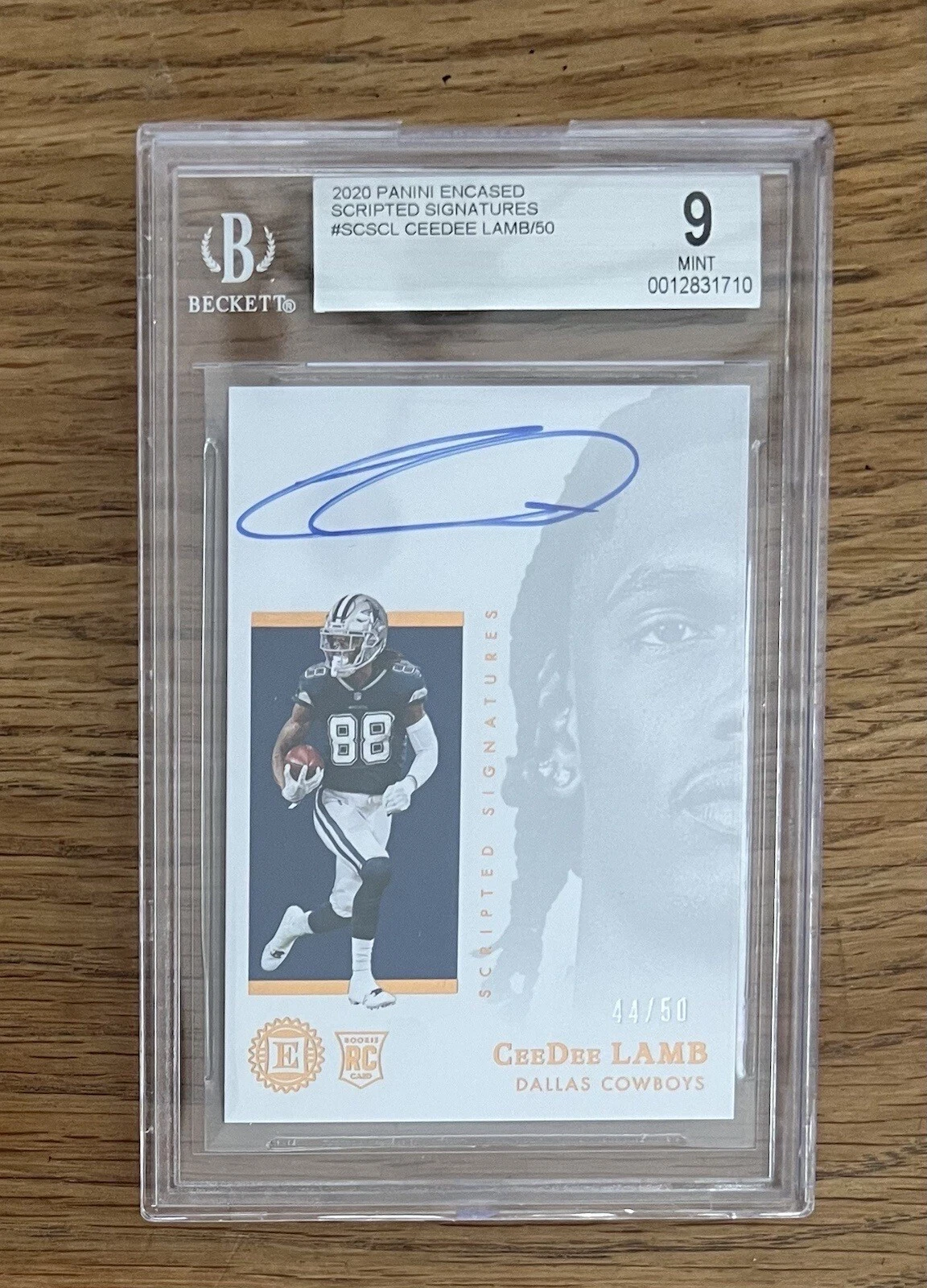 CeeDee Lamb Panini Encased Scripted Signatures #CL Base