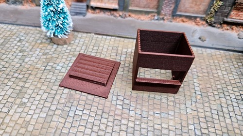 2 Pezzo Scala H0 Mercatino di Natale Stand Bude Capanna (2er Set) 1:87 - Picture 5 of 5