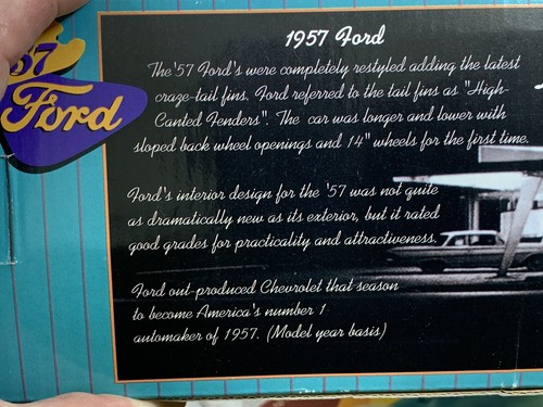 SPEC CAST LIBERTY CLASSIC LIMITED EDITION '57 FORD RANCHERO COLLECTOR BANK 1:25 - Picture 7 of 8