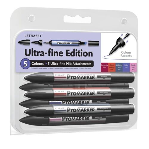 LetraSet Promarkers Ultra-fine Edition "Colour Accents" - Picture 1 of 1