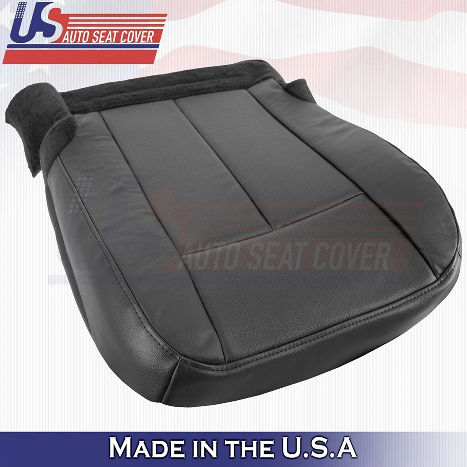 2015 2016 2017 Compatível com Ford Expedition Parte Inferior de Passageiros com Capa de Couro Perf Preta - Imagem 4 de 4