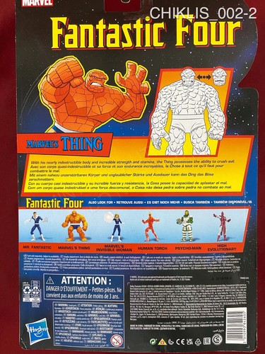 Michael Chiklis signed The Thing action figure The Fantastic Four Beckett COA - Picture 2 of 5