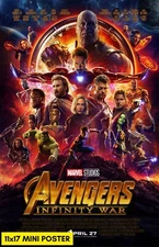 Avengers: Infinity War (2018) Movie Poster 11x17 Marvel MCU Superhero
