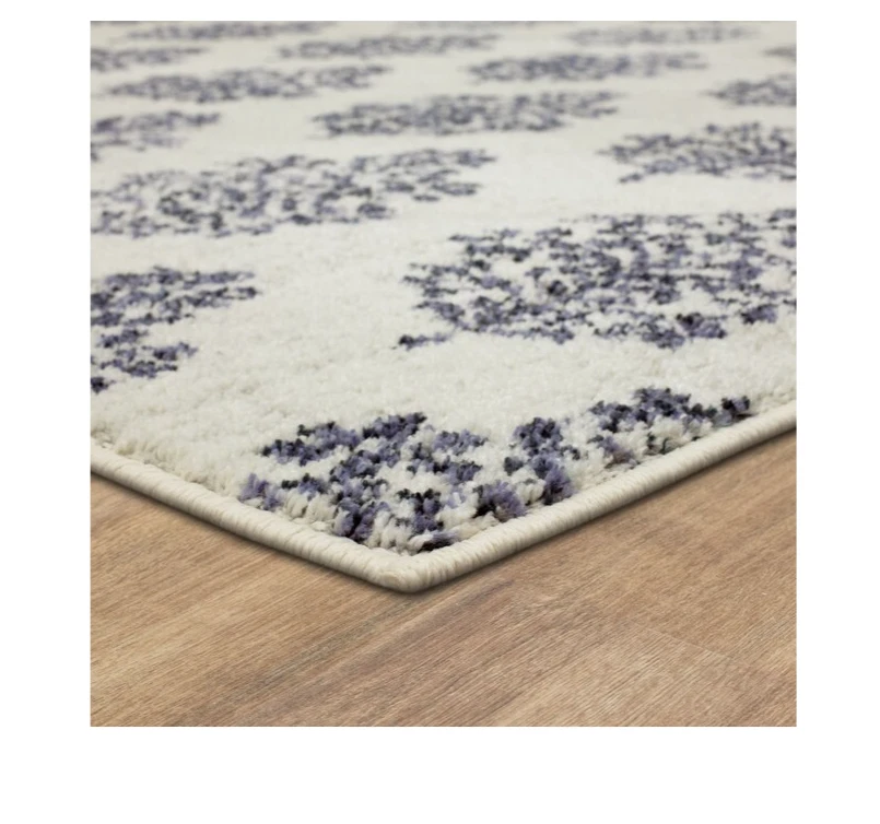 Alfombra geométrica interior Mohawk Paula 2x4 azul casa de campo/casa de campo Foto 4 de 4