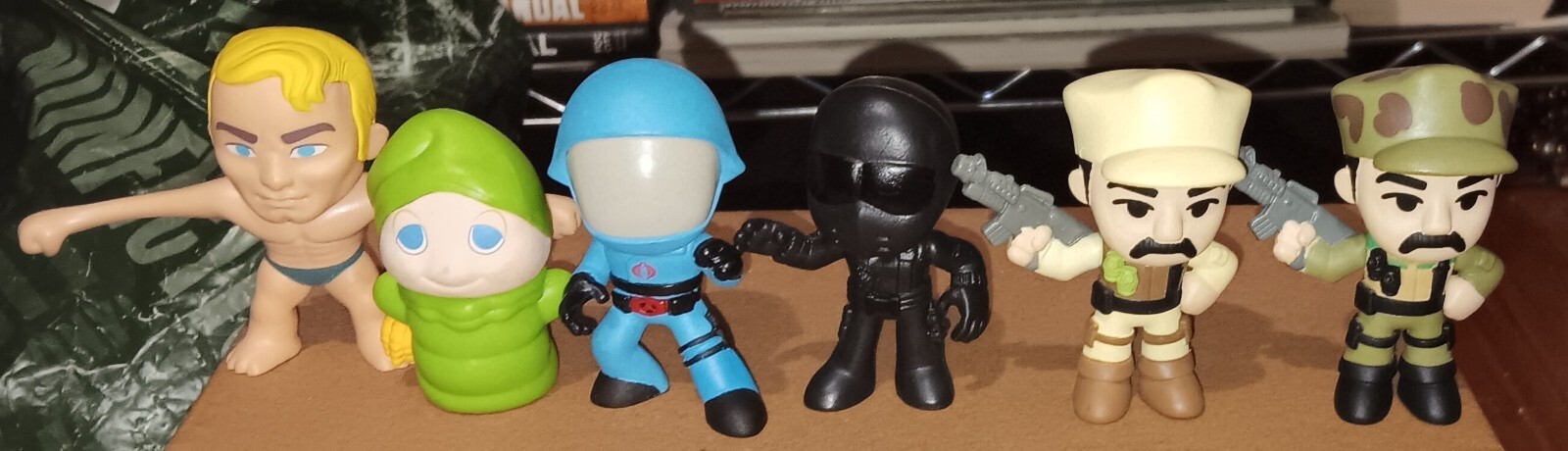 Funko Mystery Minis - Retro Toys Lot Of 6 - Glo Worm, Stretch Armstrong, GI Joe