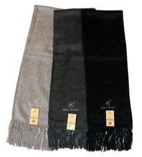 Alpaka Schal Schwarz Anthrazit Grau Alpaca Wolle Peru Indio Inka Lama Winter