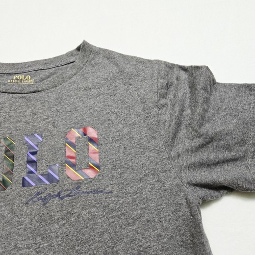 Polo Ralph Lauren T-Shirt Kids Short Sleeve Heathered Gray Large (14-16) Crew - Picture 3 of 13